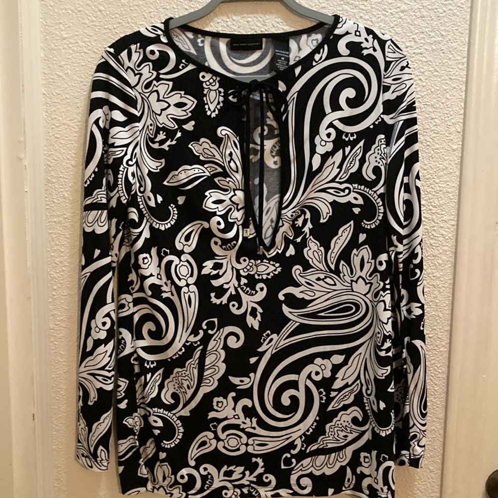 NY & CO black and white top size M